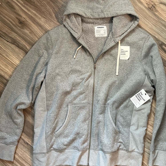 Sonoma Fleece Hoodie Gray XXL - Picture 2 of 5